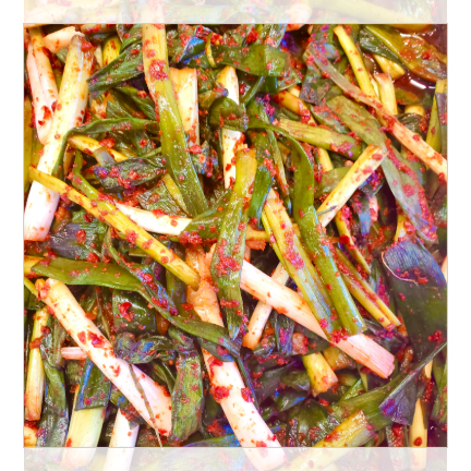 (商品画像) わけぎ（ねぎ）キムチ　300g